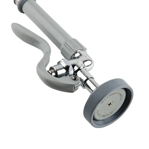 T&S Brass And Bronze Works T&S B-0133-CC EasyInstall Wall Mounted 35 1/4" High Pre-Rinse Faucet With Adjustable 8" Centers And 44" Hose - Image 3