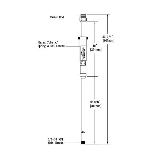 T&S Brass And Bronze Works T&S 009178-40 24" Riser Knuckle Assembly
