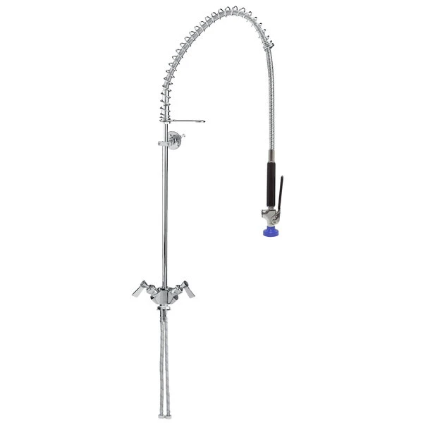 Fisher 2110-WB Deck Mounted Single Base Pre-Rinse Faucet With Wall Bracket 3 Fisher 2110-WB Deck Mounted Single Base Pre-Rinse Faucet With Wall Bracket