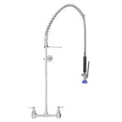 Fisher 64793 Backsplash Mounted Pre-Rinse Faucet With Wall Bracket And 8" Centers
