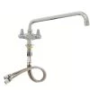 T&S Brass And Bronze Works Equip By T&S 5F-2SLX18 Deck Mount Single Hole Faucet With 18 1/8" Swing Nozzle And Lever Handles