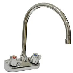 Advance Tabco K-60 8 1/2" Gooseneck Wall Mount Faucet With 4" Centers