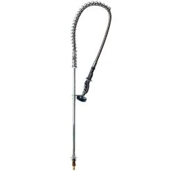 T&S Brass And Bronze Works T&S B-0143-01 Deck Mounted 42 1/4" High Pre-Rinse Faucet With Single Inlet And 44" Hose