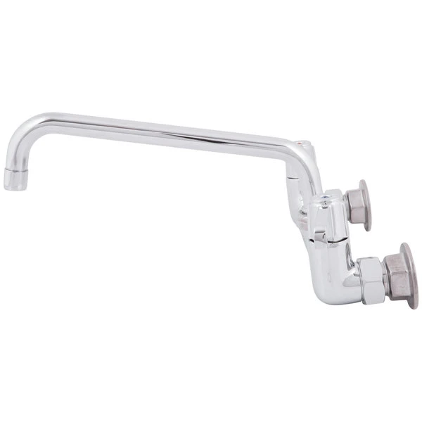 T&S Brass And Bronze Works Equip By T&S 5F-8WLX10 Wall Mounted Faucet With 10 1/8" Swing Spout, 5.2 GPM Laminar Flow Device, 8" Adjustable Centers, And Lever Handles 5 T&S Brass And Bronze Works Equip By T&S 5F-8WLX10 Wall Mounted Faucet With 10 1/8" Swing Spout, 5.2 GPM Laminar Flow Device, 8" Adjustable Centers, And Lever Handles - Image 3