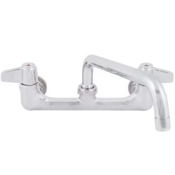 T&S Brass And Bronze Works Equip By T&S 5F-8WLX10 Wall Mounted Faucet With 10 1/8" Swing Spout, 5.2 GPM Laminar Flow Device, 8" Adjustable Centers, And Lever Handles 11 T&S Brass And Bronze Works Equip By T&S 5F-8WLX10 Wall Mounted Faucet With 10 1/8" Swing Spout, 5.2 GPM Laminar Flow Device, 8" Adjustable Centers, And Lever Handles -Faucet Equipment Shop 753407