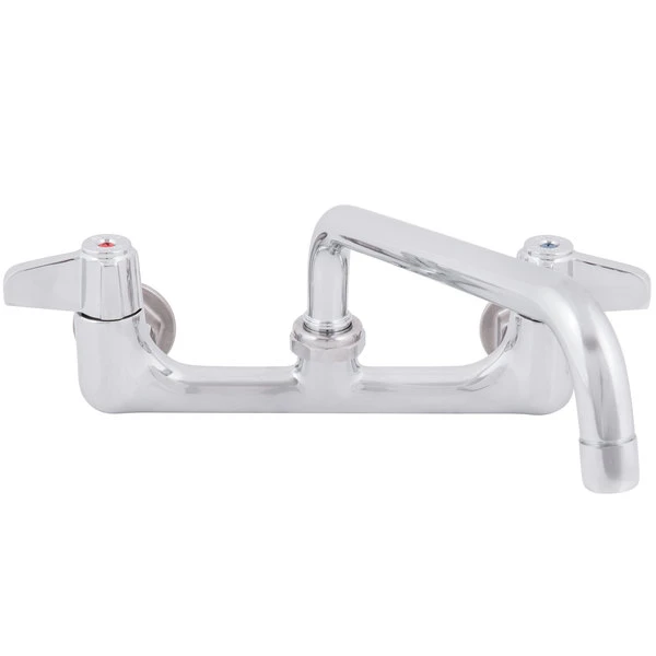 T&S Brass And Bronze Works Equip By T&S 5F-8WLX10 Wall Mounted Faucet With 10 1/8" Swing Spout, 5.2 GPM Laminar Flow Device, 8" Adjustable Centers, And Lever Handles 6 T&S Brass And Bronze Works Equip By T&S 5F-8WLX10 Wall Mounted Faucet With 10 1/8" Swing Spout, 5.2 GPM Laminar Flow Device, 8" Adjustable Centers, And Lever Handles - Image 4
