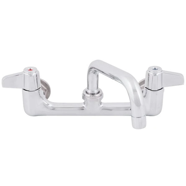 T&S Brass And Bronze Works Equip By T&S 5F-8WLX06 Wall Mounted Faucet With 6 1/8" Swing Spout, 5.2 GPM Laminar Flow Device, 8" Adjustable Centers, And Lever Handles - Image 4