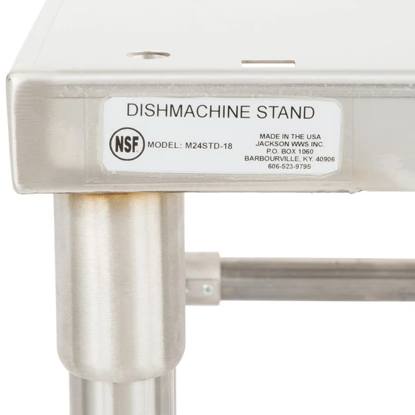 Jackson M24STND-18 Undercounter Dish Machine Stand - 18" 5 Jackson M24STND-18 Undercounter Dish Machine Stand - 18" - Image 3