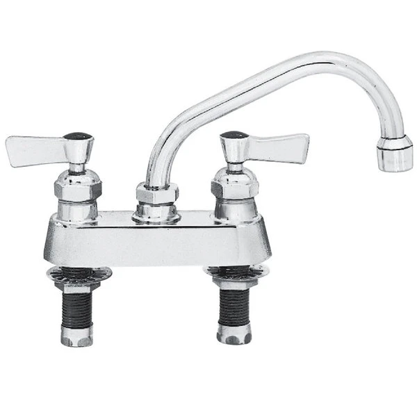 Fisher 3510 Deck-Mounted Swivel Faucet With 4" Centers - 6" Spout