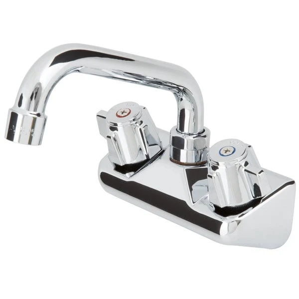 Regency Plumbing & Hardware Regency Wall Mount Bar Sink Faucet With 6" Swing Spout And 4" Centers - Image 2