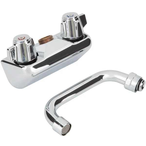 Regency Plumbing & Hardware Regency Wall Mount Bar Sink Faucet With 6" Swing Spout And 4" Centers - Image 3