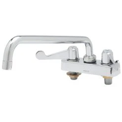 T&S Brass And Bronze Works Equip By T&S 5F-4CWX06 Deck Mounted 6 1/8" Swivel Workboard Faucet With Wrist Action Handles And 4" Centers - ADA Compliant