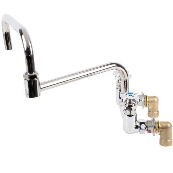 T&S Brass And Bronze Works T&S B-0292 24" Double Joint Wall Mounted Big Flo Mixing Faucet With 8" Centers - Image 2