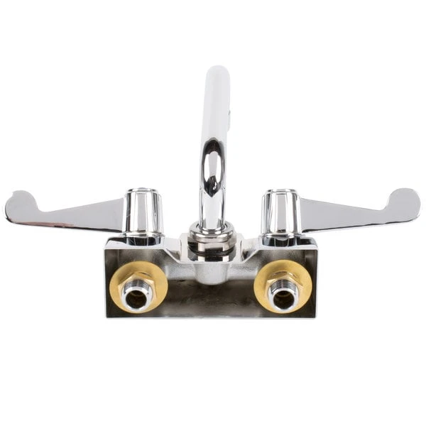 T&S Brass And Bronze Works Equip By T&S 5F-4WWX10 10 1/8" Wall Mount Swivel Faucet With 4" Centers And Wrist Action Handles - Image 3