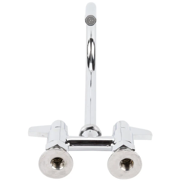 T&S Brass And Bronze Works Equip By T&S 5F-4DLS05 Deck Mounted Faucet With 5 9/16" Gooseneck Spout, 4" Centers, Laminar Flow Device, And Lever Handles - Image 5