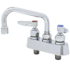 T&S Brass And Bronze Works T&S B-1101 Deck Mounted Workboard Faucet With 3 1/2" Centers - 8" Swing Nozzle