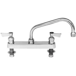 Fisher 3312 Deck-Mounted Swivel Faucet With 8" Centers - 10" Spout
