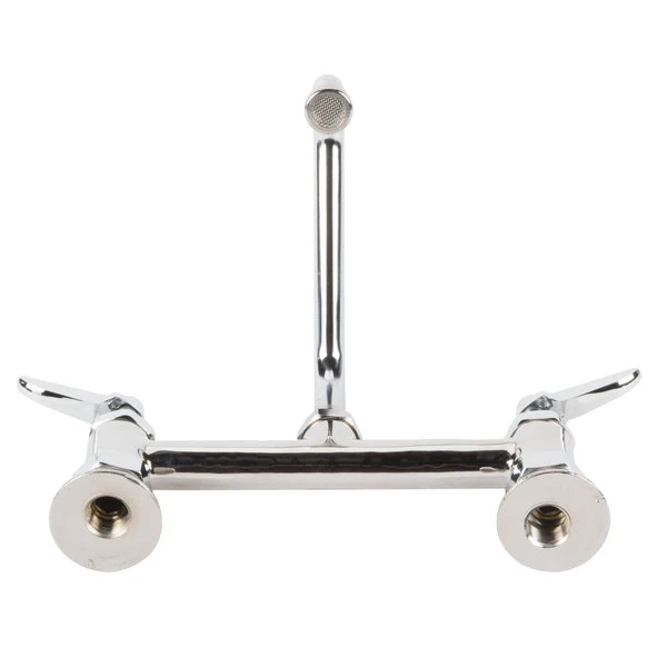 T&S Brass And Bronze Works T&S B-0222 Deck Mounted Faucet With 6" Swing Nozzle, 8" Adjustable Centers, 23.09 GPM Stream Regulator Outlet, Eterna Cartridges, And Lever Handles - Image 4